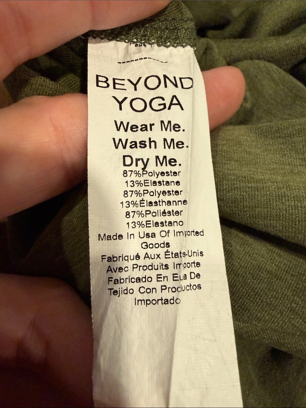 Beyond Yoga Olive Green Space Dye Leggings - Picture 9 of 10